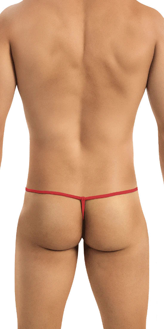 Candyman Thongs Beige and Red