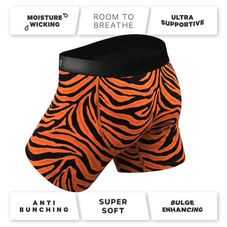 The Feral Feline Tiger Print Ball Pouch Underwear