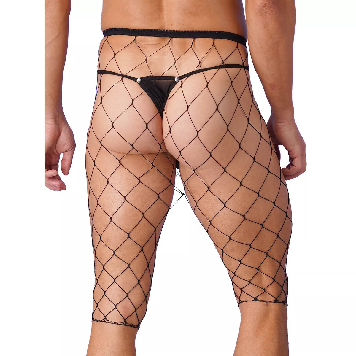 Men Low Waist Elephant Nose Fish net Fitness Sport Shorts Fun Underwear