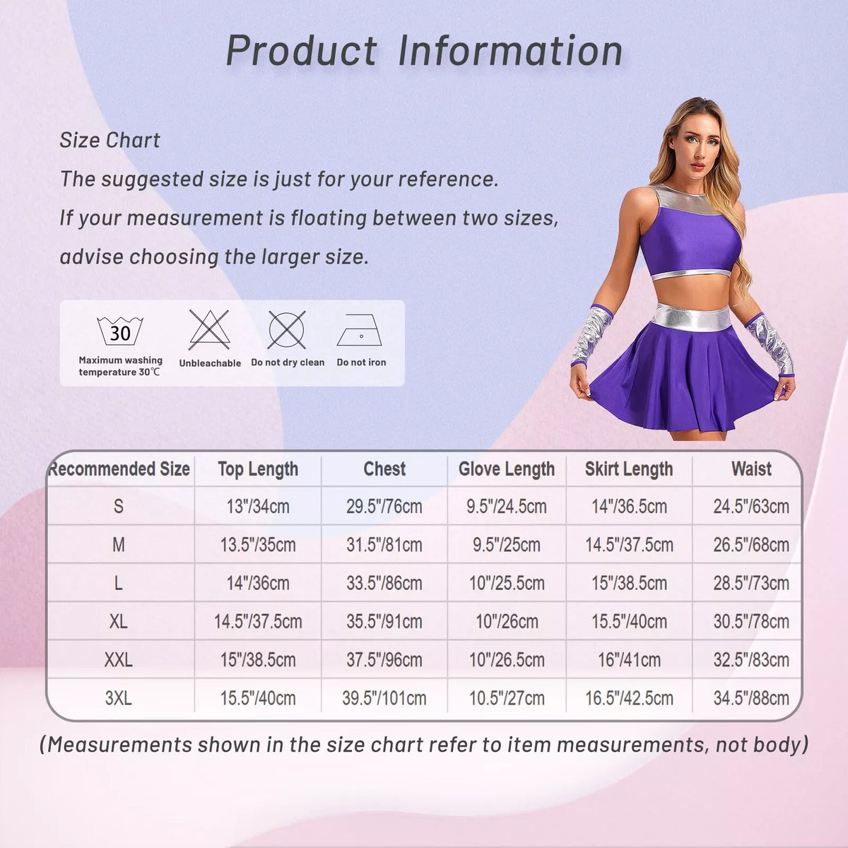 Woman Cheer Leader School Girls Uniform Top Mini Skirts Halloween Costume Outfit