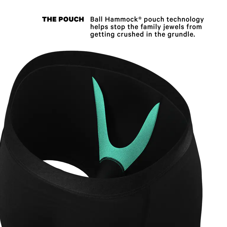 Black Tuxedo Ball Hammock Pouch Underwear
