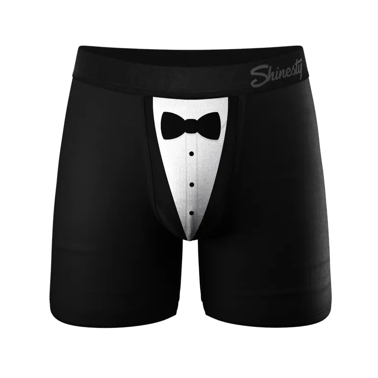 Black Tuxedo Ball Hammock Pouch Underwear