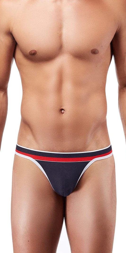 Doreanse metro thong in navy blue