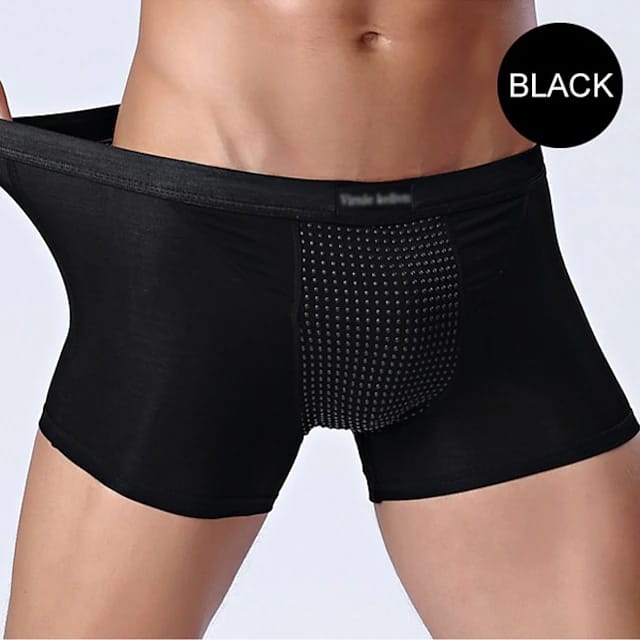 Men's 1pack Underwear Basic Panties Boxers Underwear Briefs Nylon Antibacterial Leak Proof Letter Low Waist