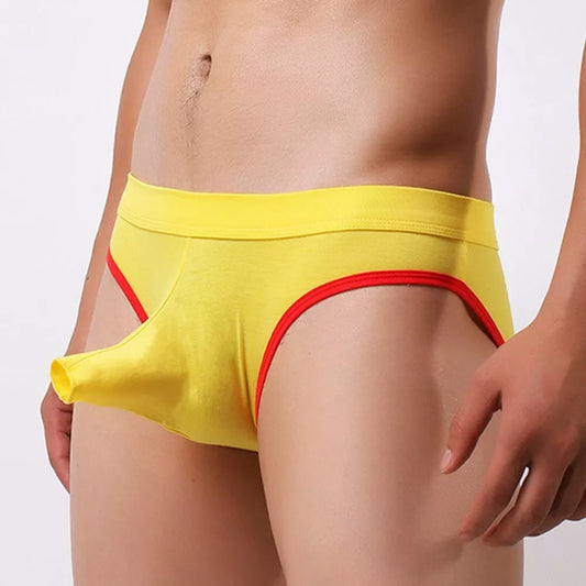 Nose Pouch Briefs Ice-Silk Underwear Panties Bikini-Trunks Shorts