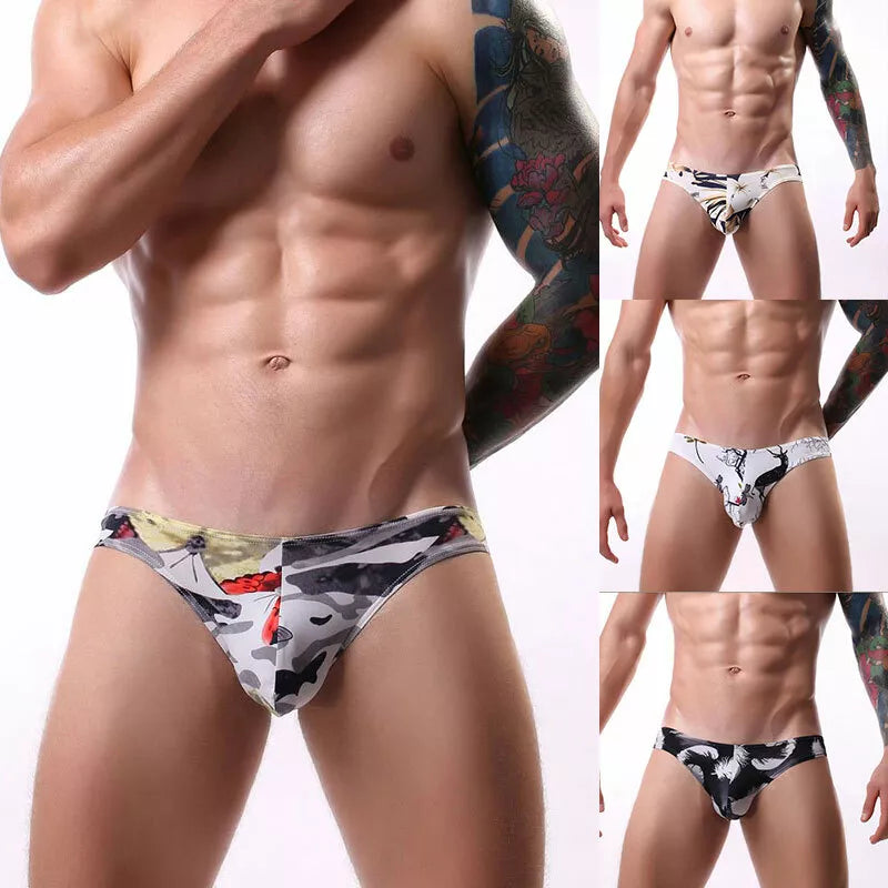 Pack Of 4 Low-rise Bulge Pouch Thong T-back G-string Underwear
