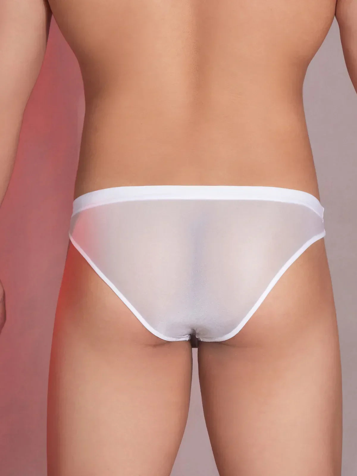 Mens Lingerie See-Through Underwear U Pouch Underpants Low Rise Thongs Night