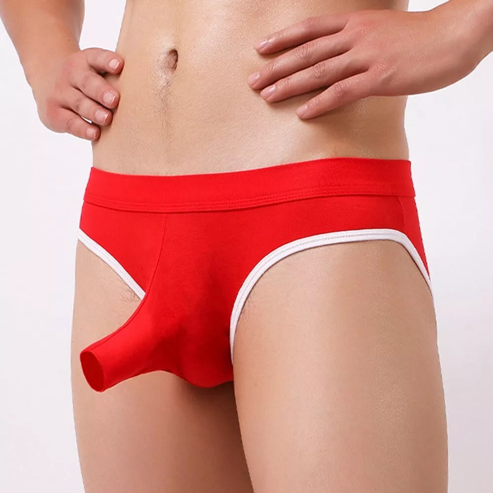 Nose Pouch Briefs Ice-Silk Underwear Panties Bikini-Trunks Shorts