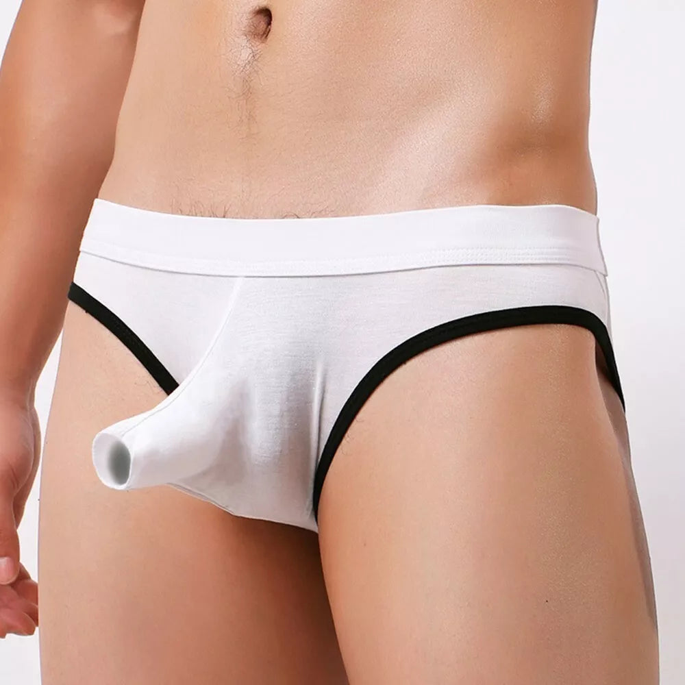 Nose Pouch Briefs Ice-Silk Underwear Panties Bikini-Trunks Shorts