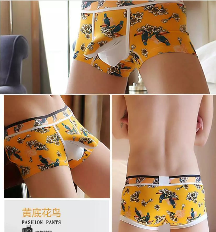 Elephant Poych U Convex Boxer Briefs Sexy Cotton Comfortable Underwear