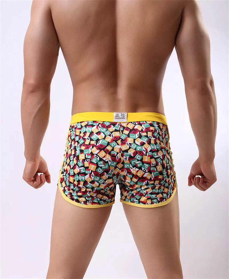 Men's Sexy Gym Pouch Shorts Resorts Swimwear Swim Trunks Running Boxer
