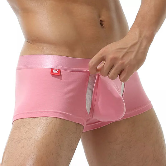 Men's Boxer Briefs Separate Inner Pouch