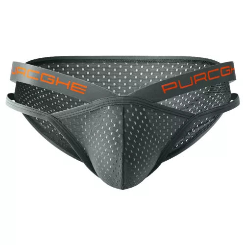 Ice Silk Underwear Man Slip Pack Mesh Hollow Out Jockstrap