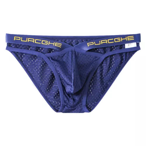 Ice Silk Underwear Man Slip Pack Mesh Hollow Out Jockstrap