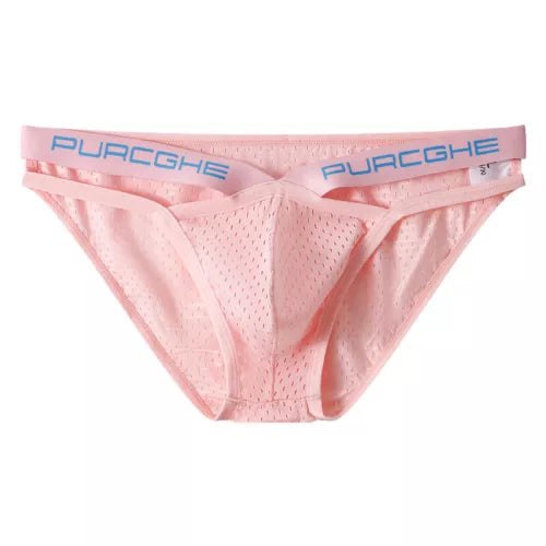 Ice Silk Underwear Man Slip Pack Mesh Hollow Out Jockstrap
