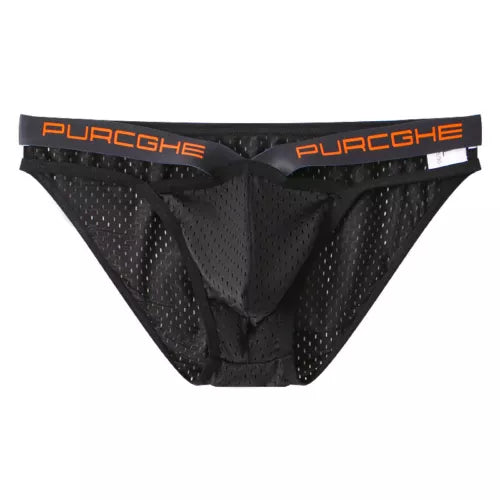 Ice Silk Underwear Man Slip Pack Mesh Hollow Out Jockstrap